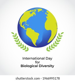 vector illustration for international day for biological diversity 