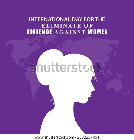 Vector illustration for International Day for the Elimination of Violence Against Women