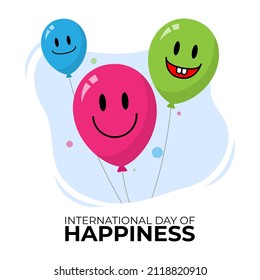 Vector illustration for International day of Happiness