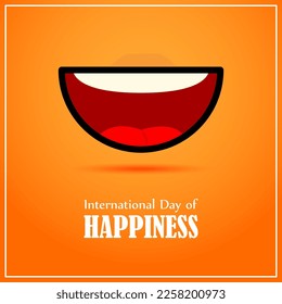 Vector illustration for International day of Happiness