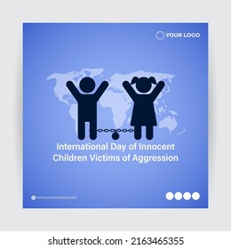Vector illustration for International Day of Innocent Children Victims of Aggression