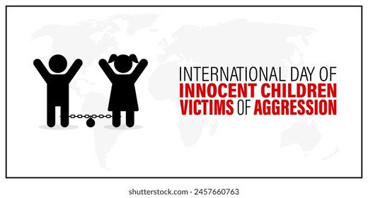 Vector illustration of International Day of Innocent Children Victims of Aggression banner