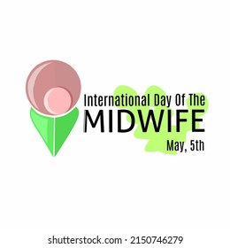 Vector Illustration, International The Day Of Midwife Logo Design