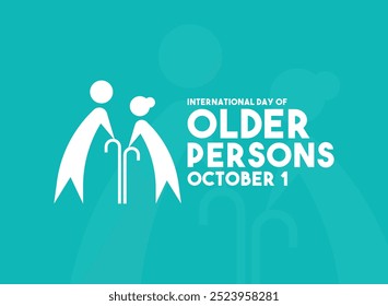 Vector Illustration of International Day of Older Persons design vector. October 1. Eps 10.