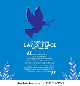 Vector illustration for International Day of Peace