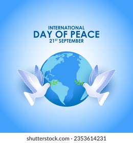 Vector illustration of International Day of Peace banner