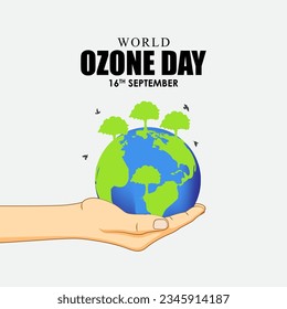 Vector illustration of International Day for the Preservation of the Ozone Layer banner