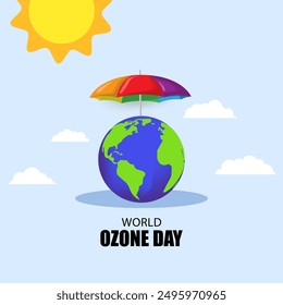 Vector illustration of International Day for the Preservation of the Ozone Layer banner