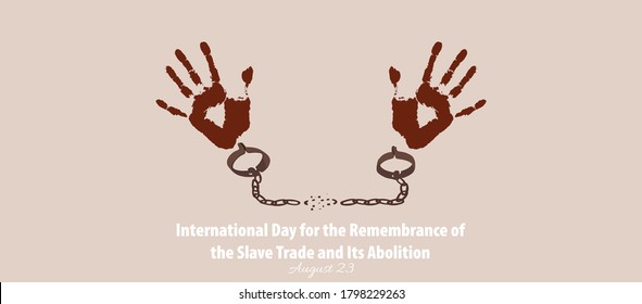 Vector Illustration of International Day for the Remembrance of the Slave Trade and Its Abolition. August 23.