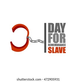 Vector illustration of International Day for the Remembrance of the Slave Trade and Its Abolition 