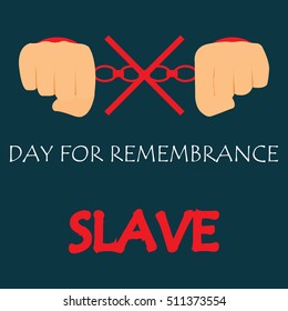 Vector illustration of International Day for the Remembrance of the Slave Trade and Its Abolition.