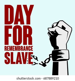 Vector illustration of International Day for the Remembrance of the Slave Trade and Its Abolition 