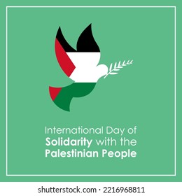 Vector Illustration For An International Day Of Solidarity For Palestine People