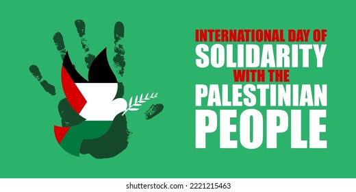 Vector Illustration For An International Day Of Solidarity For Palestine People