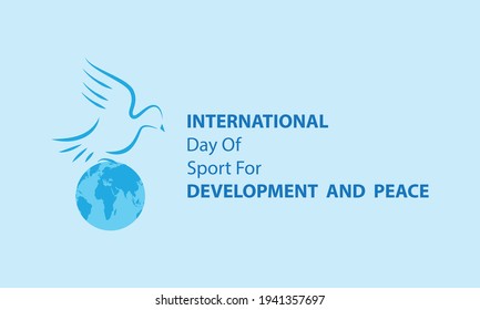 vector illustration of international day of sport for development and peace