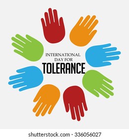 Vector Illustration Of International Day For Tolerance.