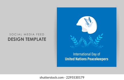Vector illustration of International Day of United Nations Peacekeepers May 29