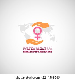 Vector illustration of International Day of Zero Tolerance for Female Genital Mutilation