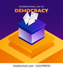 Vector Illustration for International Democracy Day