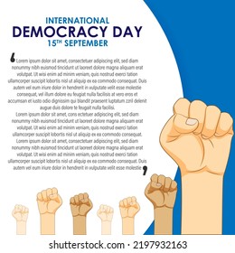 vector illustration for international democracy day 