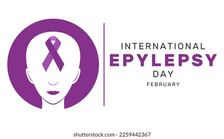 Vector illustration of International Epilepsy Day. Every year the second Monday of February is observed as International Epilepsy Day