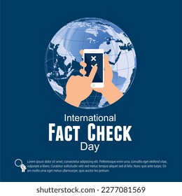 Vector illustration of International Fact Checking Day.