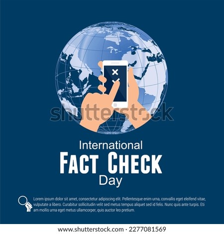Vector illustration of International Fact Checking Day.