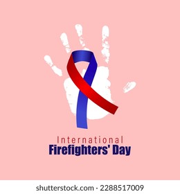 Vector illustration for international fire fighters day