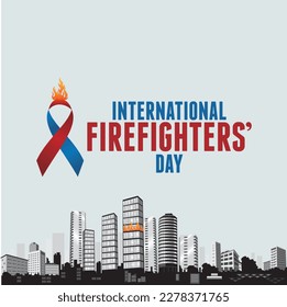 Vector illustration: International Firefighters Day
