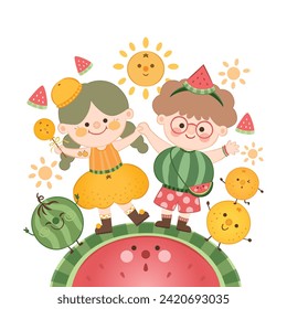 Vector Illustration of International Fruit day 