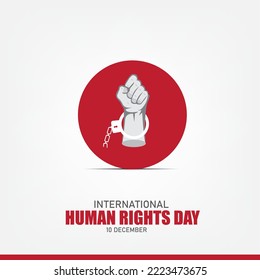 Vector Illustration of International Human Rights Day. Simple and Elegant Design