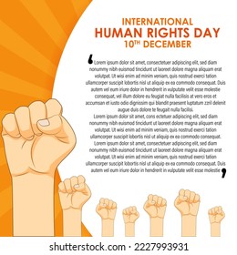 Vector illustration for International Human Rights day banner