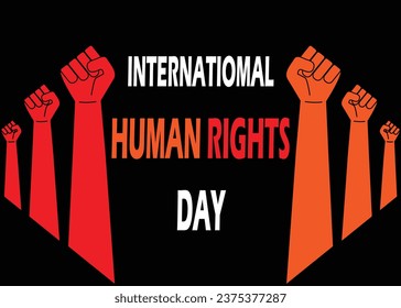 Vector Illustration of International Human Rights Day Background.Premium abstract vector design.December 10 Event.