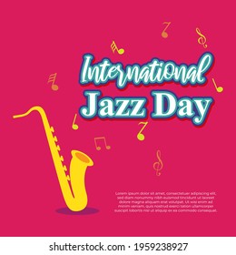 vector illustration for international jazz day