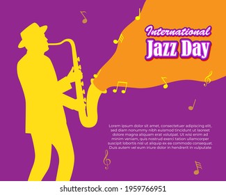 vector illustration for international jazz day