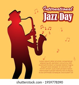 vector illustration for international jazz day