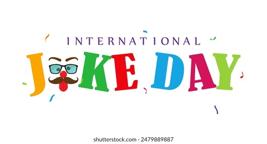 Vektorillustration des International Joke Day Social Media Feed Vorlage