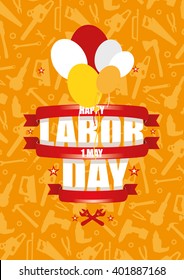 vector illustration for International Labor Day on May 1st, design elements icon 