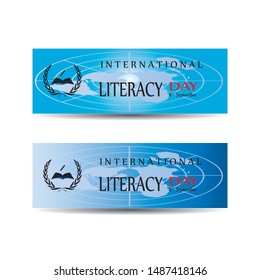 Vector illustration of International Literacy Day.
