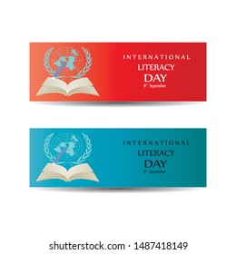 Vector illustration of International Literacy Day.
