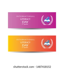 Vector illustration of International Literacy Day.
