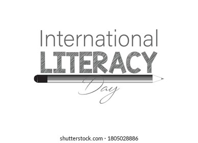 Vector Illustration of International literacy day. 8 September.