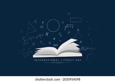 Vector Illustration of International literacy day. 8 September.