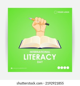Vector illustration for International Literacy Day