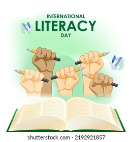 Vector illustration for International Literacy Day