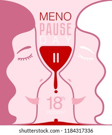 Vector illustration of the international menopause day. 