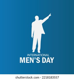 Vector Illustration of International Men's Day. Simple and Elegant Design