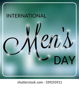 Vector Illustration of International Men's Day Background.
