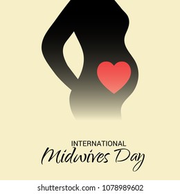 Vector illustration for International Midwives Day.