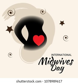 Vector illustration for International Midwives Day.